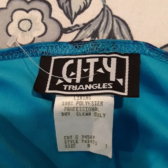 NWOT City Triangle Blue Lagoon Dress - Picture 5 of 5
